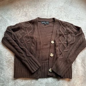 KENDALL AND KYLIE brown sweater